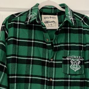 Cakeworthy Harry Potter Flannel Slytherin NWOT L